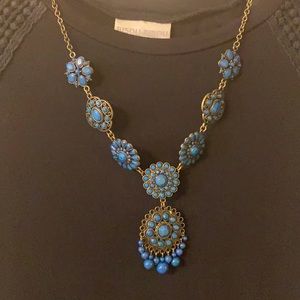 Dark Blue Bronze Necklace